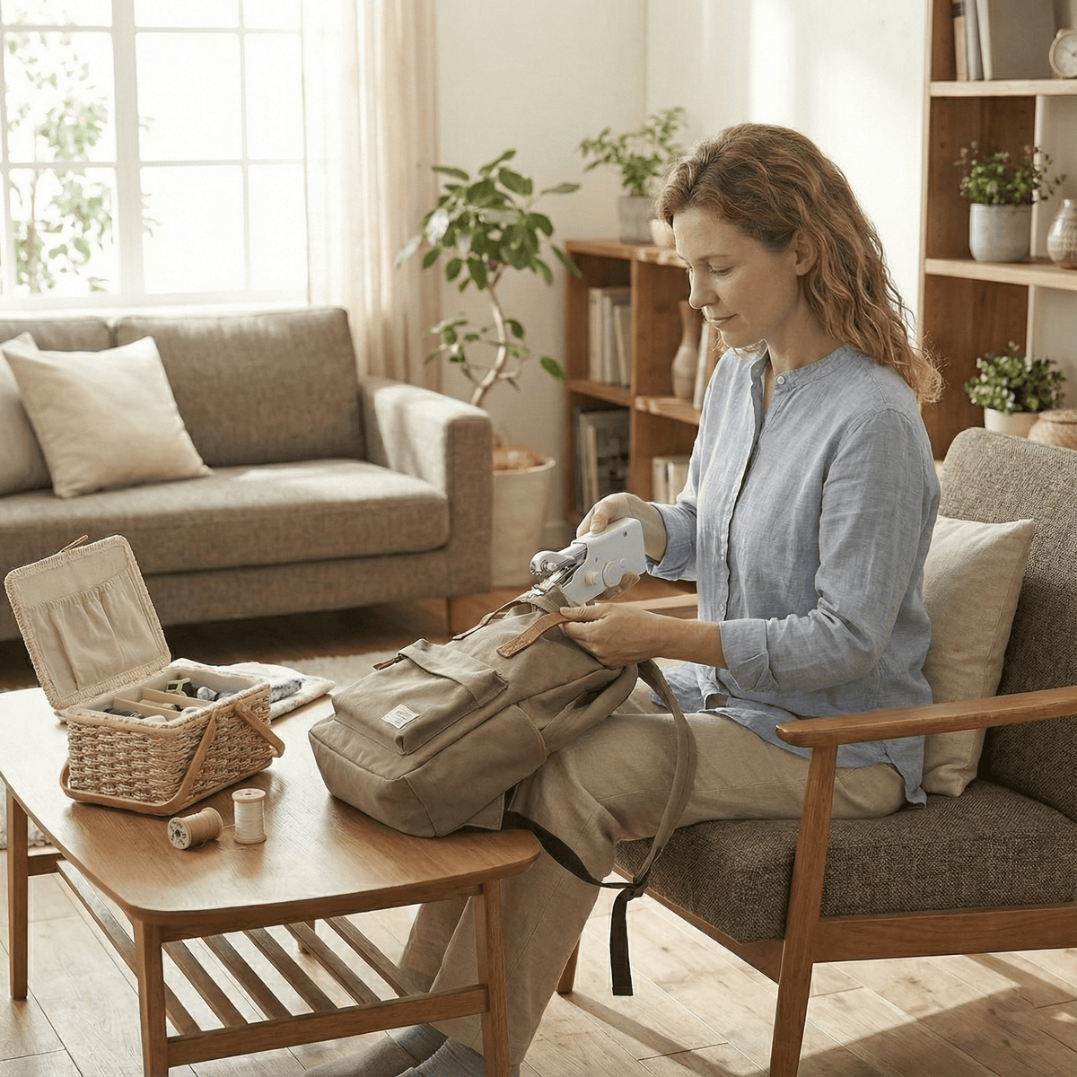 Máquina de Costura Manual Portátil Elétrica para Uso Diário