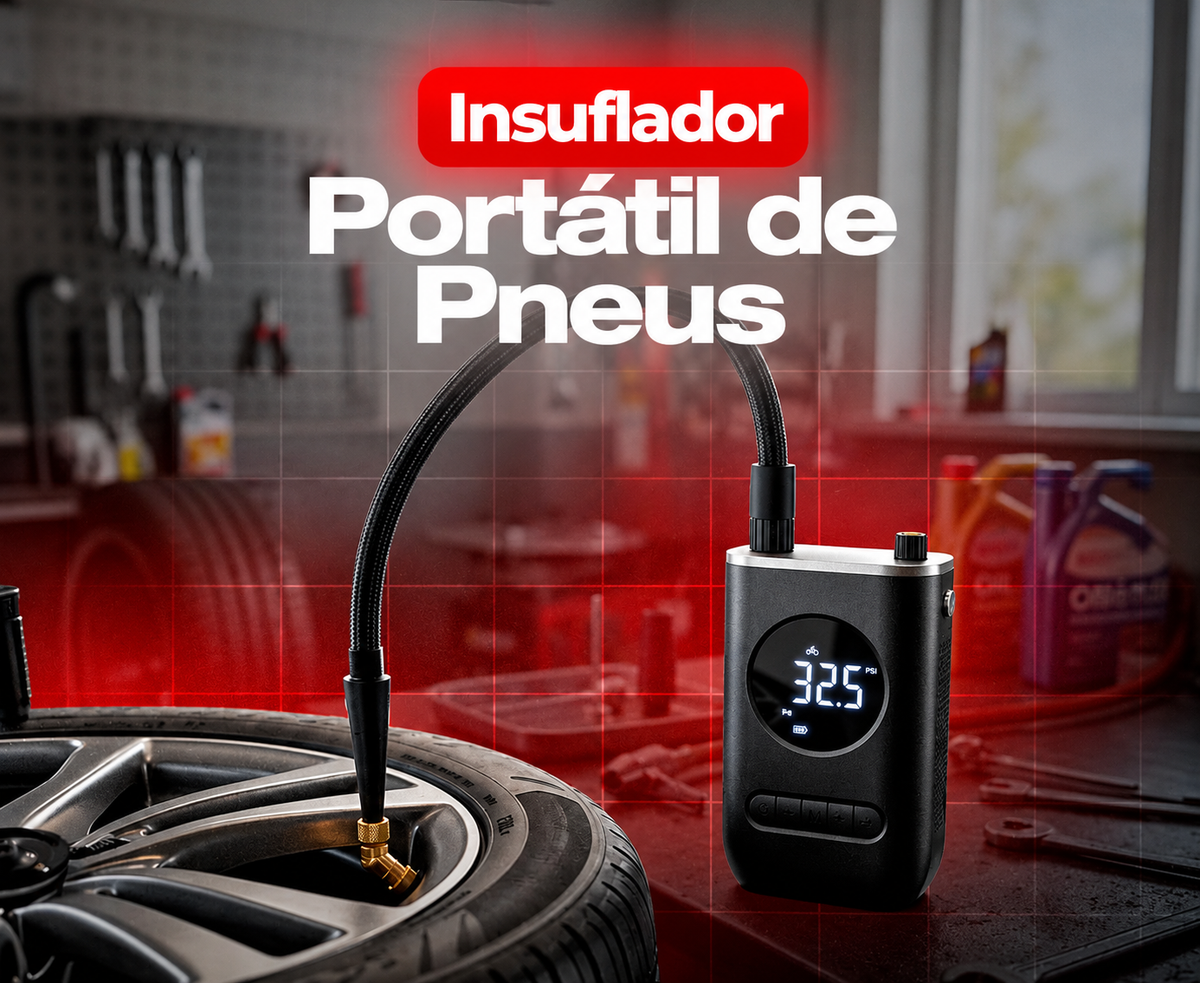 Insuflador Portátil de Pneus